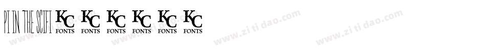 Pi in the SciFi字体转换